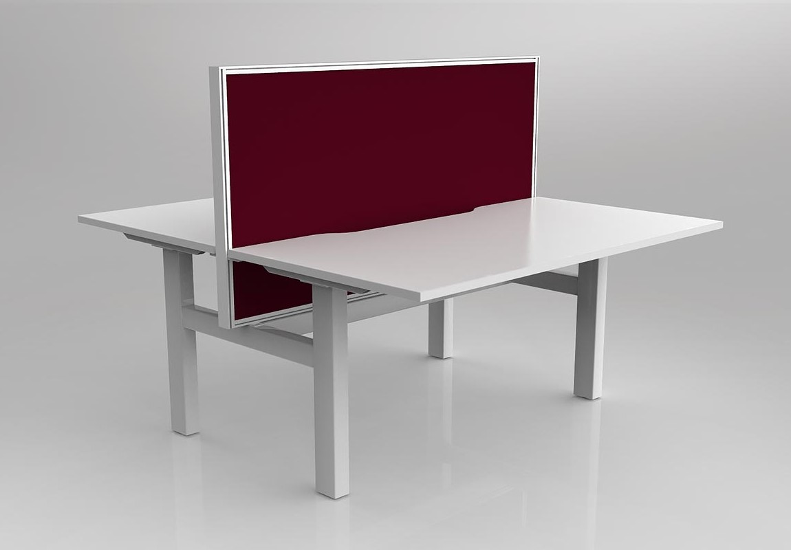 Agile Fixed Height Desk Double Side with Studio 50 Screen